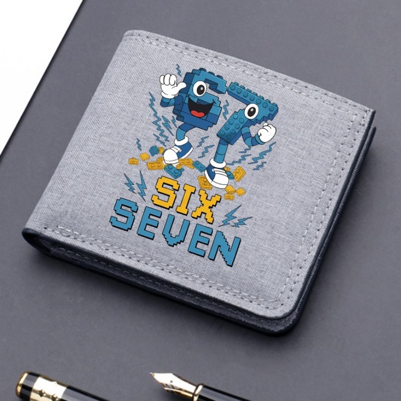 Place Card Holder - Steal A Brainrot Canvas Wallets Anime