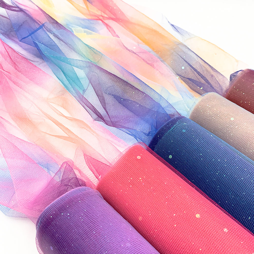 10Yards Rainbow Glitter Tulle  - Table Runner Sequin ulasan dan harga