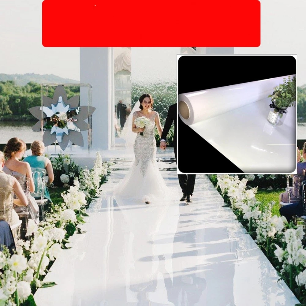 Wedding Centerpieces Mirror Ca - Aisle Runner White ulasan dan harga