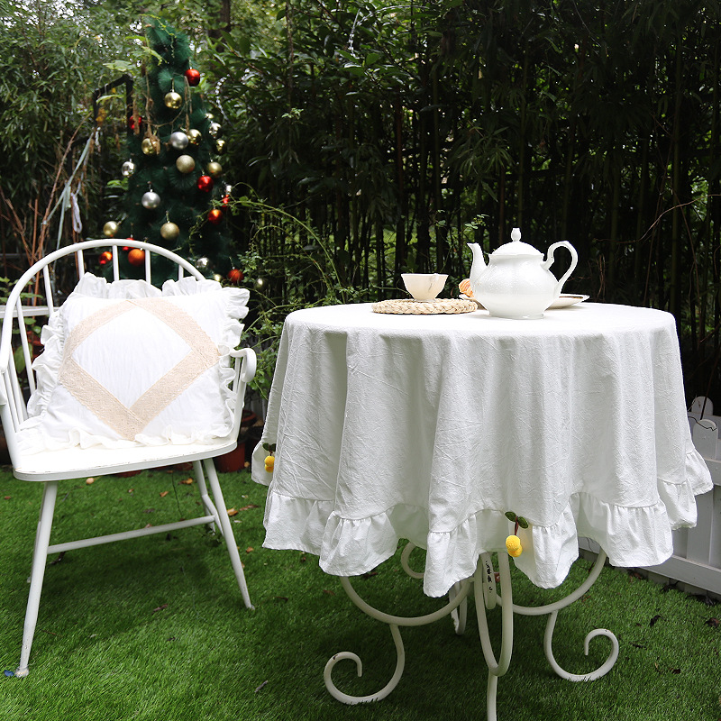 Farmhouse Rustic Ruffle Tablec - Wedding Ceremony Supply ulasan dan harga