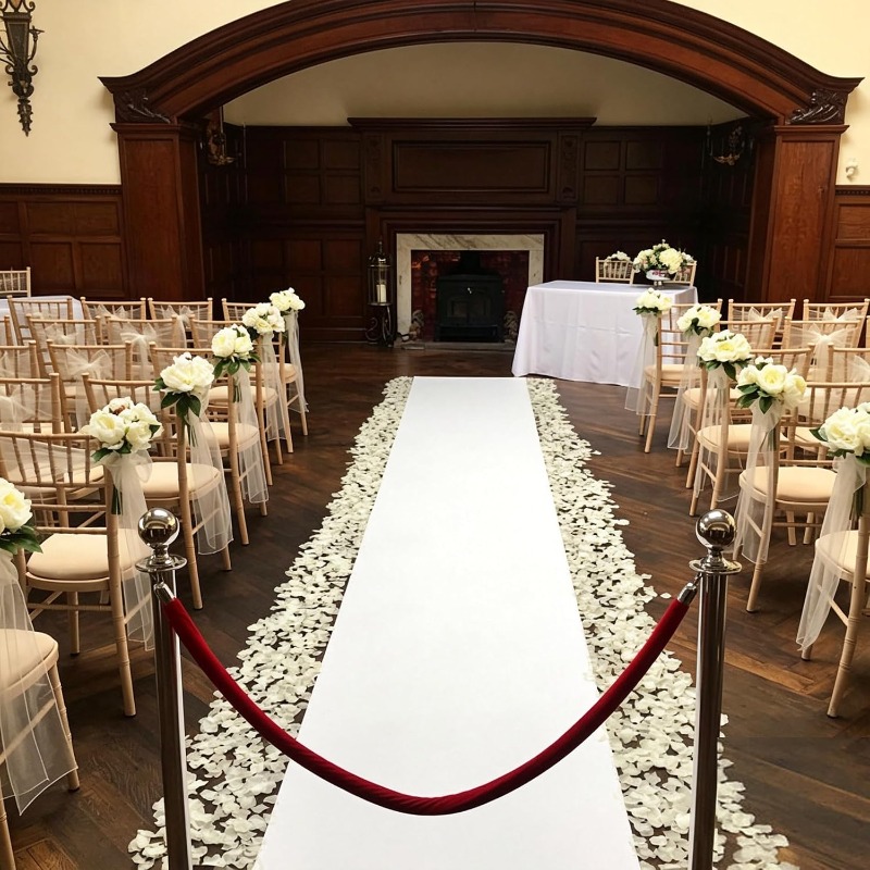White Aisle Runner Carpet, Use - Aisle Runner White ulasan dan harga