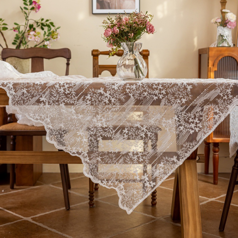Rustic Lace Tablecloth Rectang - Wedding Ceremony Supply ulasan dan harga