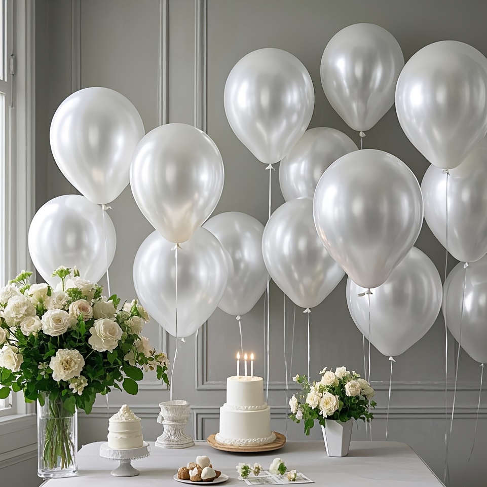 Pearl White Balloon Set, Suita - Wedding Ceremony Supply ulasan dan harga