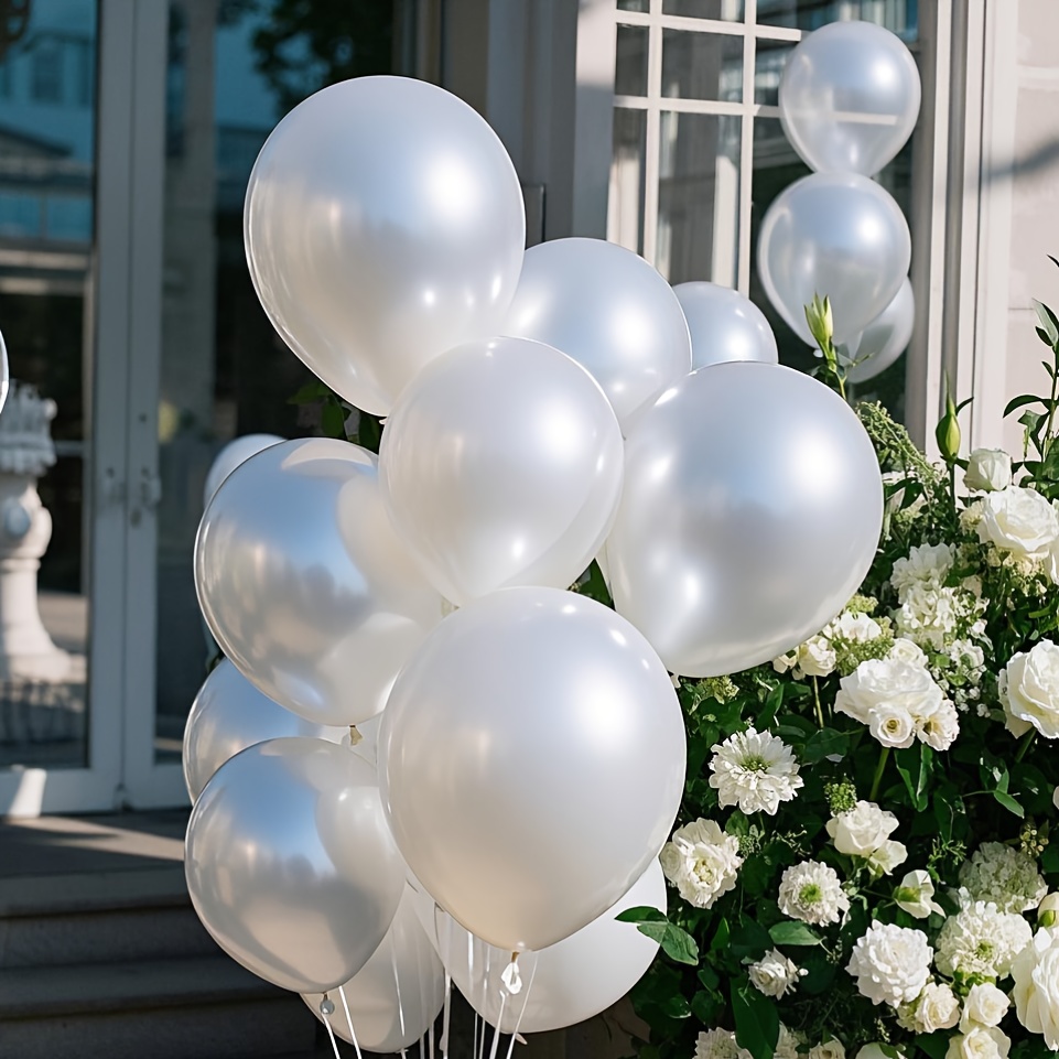 Pearl White Balloon Set, Suita - Wedding Ceremony Supply ulasan dan harga