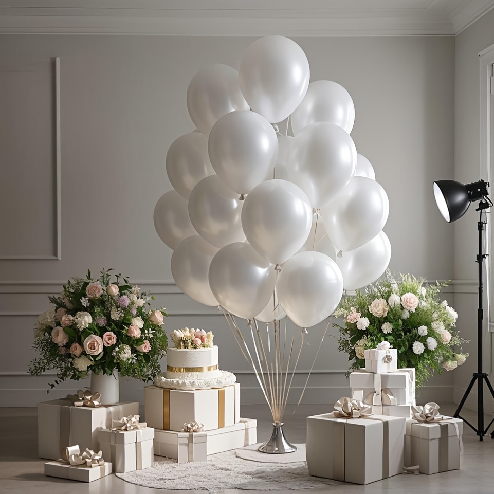 Pearl White Balloon Set, Suita - Wedding Ceremony Supply ulasan dan harga