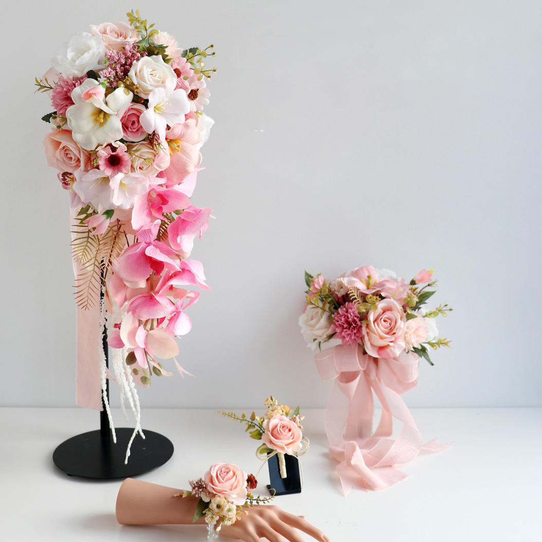 Yannew Pink Wedding Bouquet Co - Wedding Ceremony Supply ulasan dan harga
