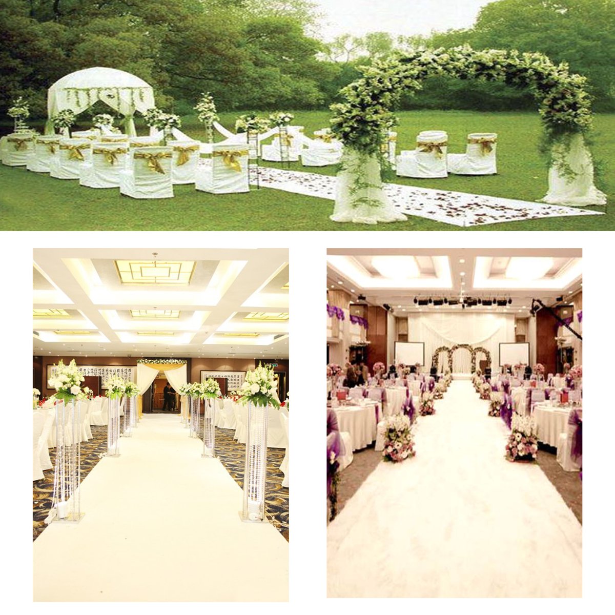Wedding White Carpet  Aisle Ru - Aisle Runner White ulasan dan harga