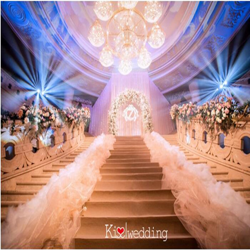 Elegant White Wedding Decorati - Aisle Runner White ulasan dan harga