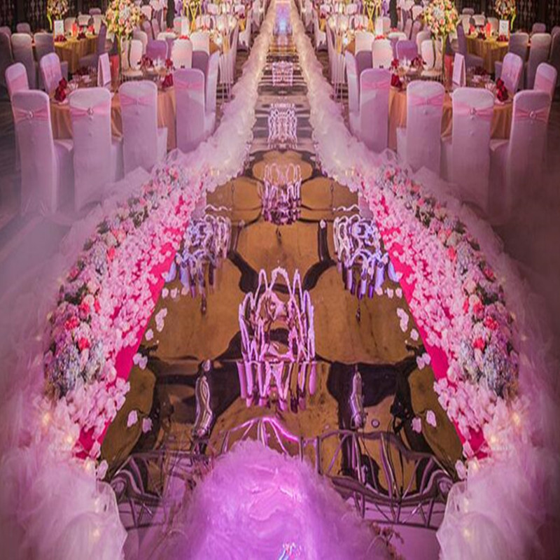 Elegant White Wedding Decorati - Aisle Runner White ulasan dan harga