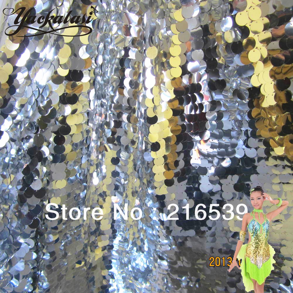 1 Yard Sequined Lace Fabric Bi - Table Runner Sequin ulasan dan harga