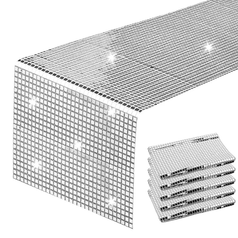 Glitter Sequin Table Runner Mi - Table Runner Sequin ulasan dan harga