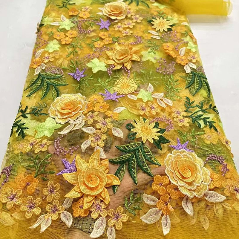 90x130cm 3D Floral Embroidered - Wedding Supply Wholesale ulasan dan harga