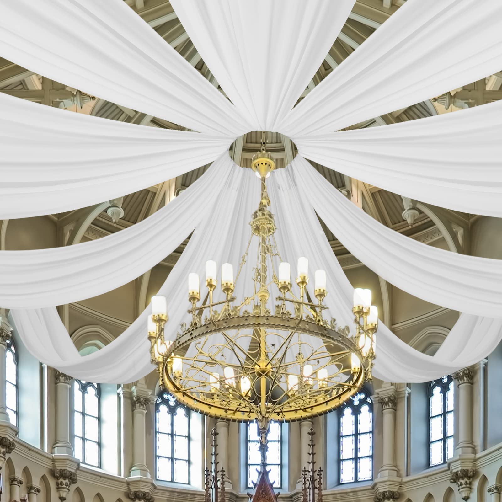 Wedding Arch Ceiling Drape Roo - Wedding Ceremony Supply ulasan dan harga