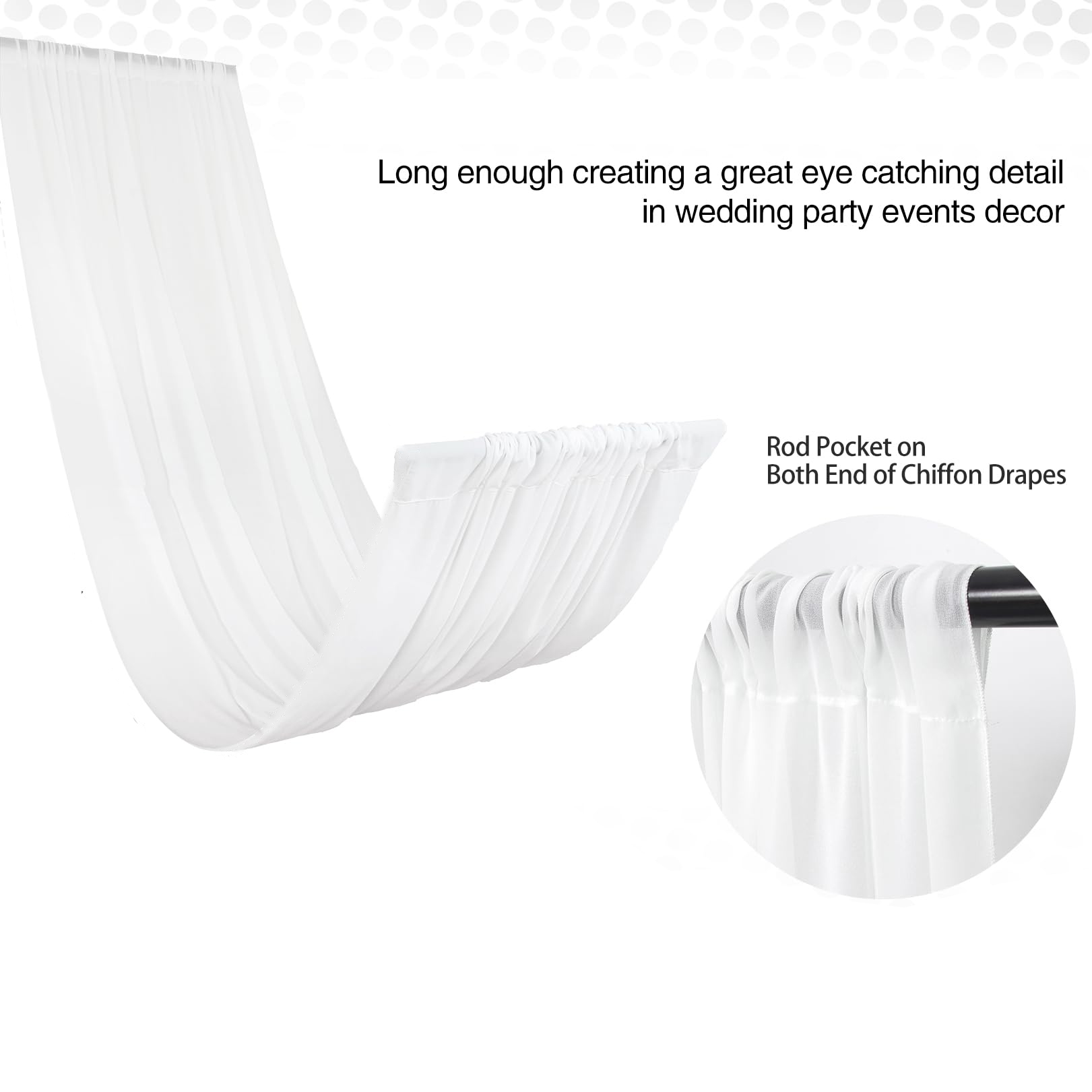 Wedding Arch Ceiling Drape Roo - Wedding Ceremony Supply ulasan dan harga