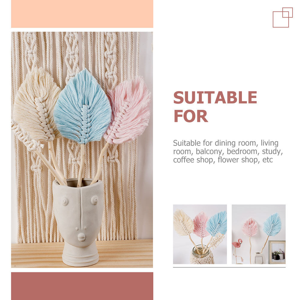 4Pcs Cotton Rope Leaf Shape Wa - Wedding Decoration Supply ulasan dan harga
