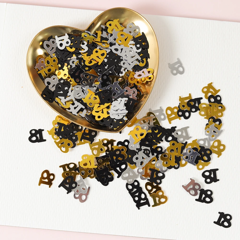 15G Mini Number 16/18/20/30/40 - Table Runner Sequin ulasan dan harga