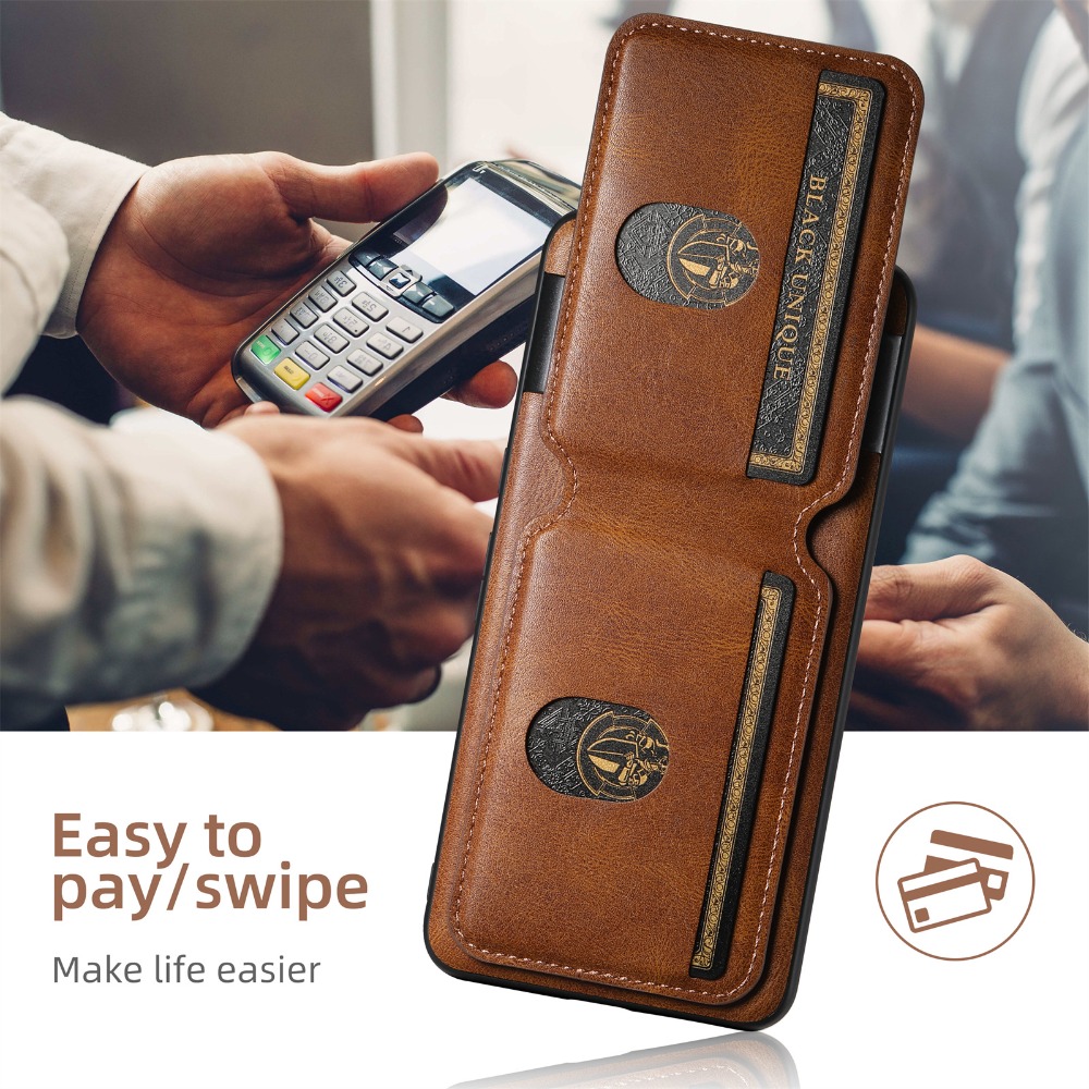 Luxury Wallet PU Leather Case  - Place Card Holder ulasan dan harga