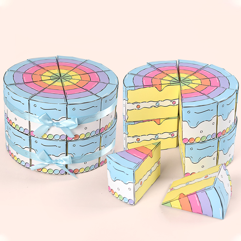 Triangular Cake Shaped Paper G - Wedding Decoration Supply ulasan dan harga