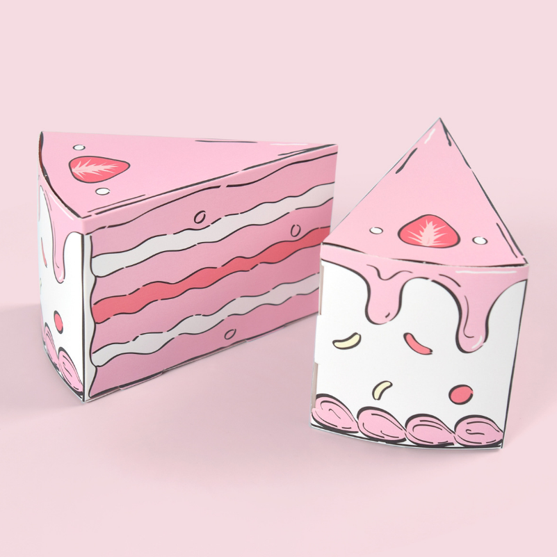 Triangular Cake Shaped Paper G - Wedding Decoration Supply ulasan dan harga