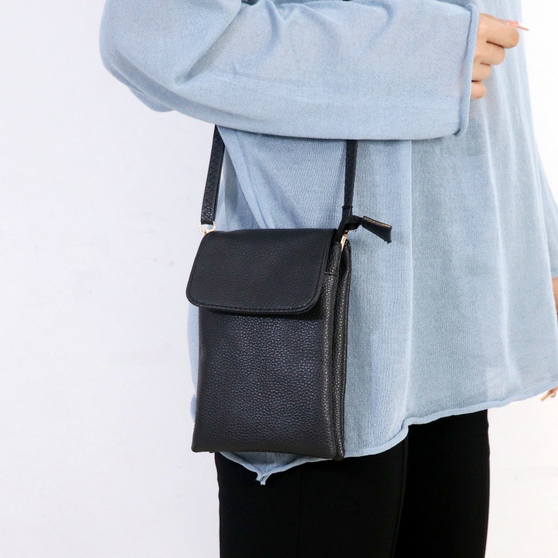 Women Leather Crossbody Phone  - Place Card Holder ulasan dan harga