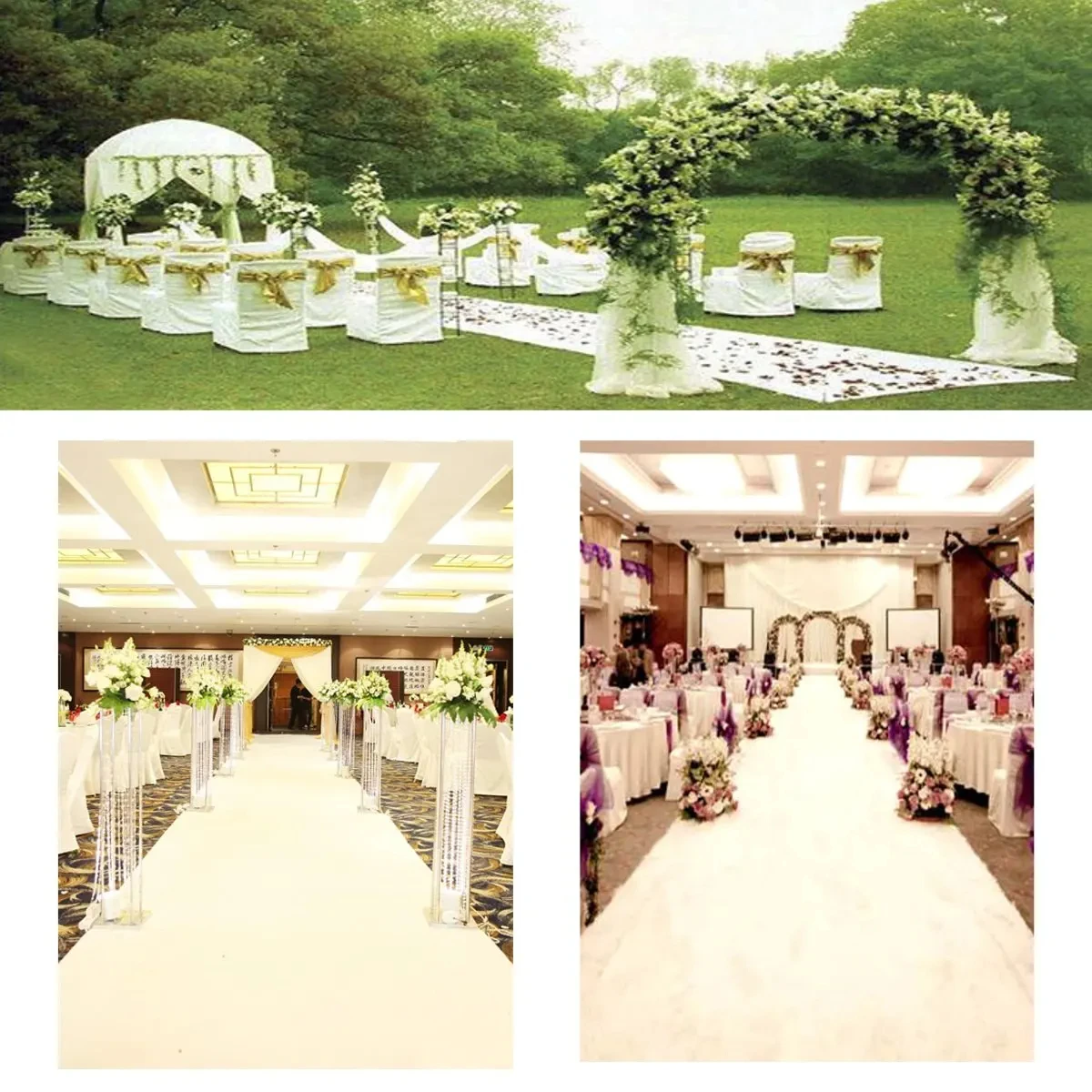 Custom Length Aisle Runner Wed - Aisle Runner White ulasan dan harga