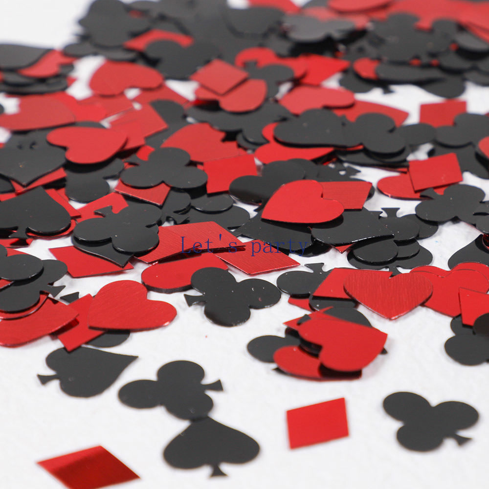 15g/bag Casino Las Vegas Poker - Table Runner Sequin ulasan dan harga