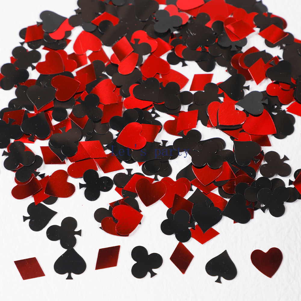 15g/bag Casino Las Vegas Poker - Table Runner Sequin ulasan dan harga