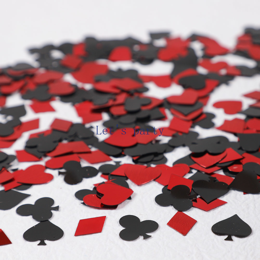 15g/bag Casino Las Vegas Poker - Table Runner Sequin ulasan dan harga