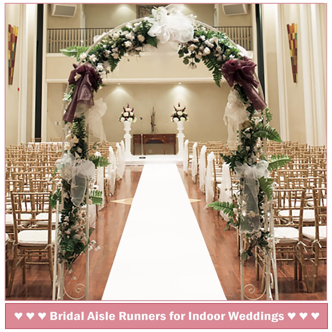 Wedding White Carpet Anti Slip - Aisle Runner White ulasan dan harga