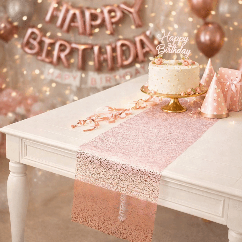 Sparkling Glitter Table Runner - Table Runner Sequin ulasan dan harga
