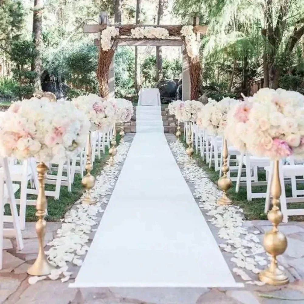 Elegant Wedding Aisle Runner C - Aisle Runner White ulasan dan harga